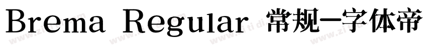 Brema Regular 常规字体转换
